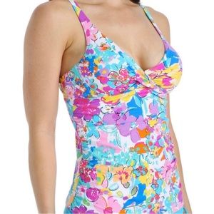ANNE COLE Signature Series Tankini This Buds for You 36 B/C